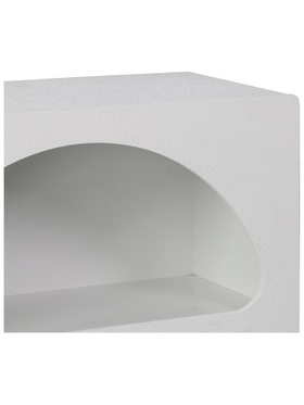 Βιβλιοθήκη-Ραφιέρα Emersi Pakoworld mdf σε Λευκή Απόχρωση 70x35x100εκ