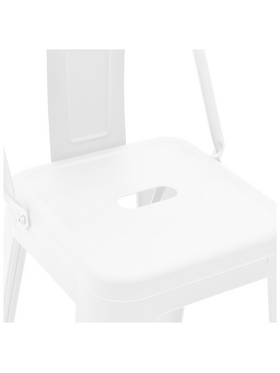 Σκαμπό Μπαρ με Πλάτη Utopia Pakoworld Μέταλλο σε Λευκή ματ Απόχρωση 42x42x97εκ Σκαμπό Μπαρ με Πλάτη Utopia Pakoworld Μέταλλο σε Λευκή ματ Απόχρωση 42x42x97εκ