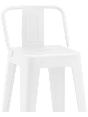 Σκαμπό Μπαρ Μεσαίου Ύψους με Πλάτη Utopia Pakoworld Μέταλλο σε Λευκή ματ Απόχρωση 42x42x86εκ Σκαμπό Μπαρ Μεσαίου Ύψους με Πλάτη Utopia Pakoworld Μέταλλο σε Λευκή ματ Απόχρωση 42x42x86εκ