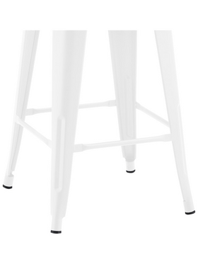 Σκαμπό Μπαρ Μεσαίου Ύψους με Πλάτη Utopia Pakoworld Μέταλλο σε Λευκή ματ Απόχρωση 42x42x86εκ Σκαμπό Μπαρ Μεσαίου Ύψους με Πλάτη Utopia Pakoworld Μέταλλο σε Λευκή ματ Απόχρωση 42x42x86εκ