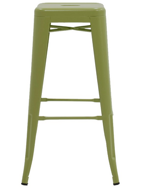 Σκαμπό Μπαρ Utopia Pakoworld Μέταλλο σε Λαδί Απόχρωση 42x42x76εκ