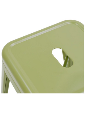 Σκαμπό Μπαρ Utopia Pakoworld Μέταλλο σε Λαδί Απόχρωση 42x42x76εκ