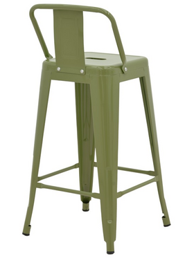 Σκαμπό Μπαρ Μεσαίου Ύψους με Πλάτη Utopia Pakoworld Μέταλλο σε Λαδί Απόχρωση 42x42x86εκ Σκαμπό Μπαρ Μεσαίου Ύψους με Πλάτη Utopia Pakoworld Μέταλλο σε Λαδί Απόχρωση 42x42x86εκ