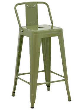 Σκαμπό Μπαρ Μεσαίου Ύψους με Πλάτη Utopia Pakoworld Μέταλλο σε Λαδί Απόχρωση 42x42x86εκ Σκαμπό Μπαρ Μεσαίου Ύψους με Πλάτη Utopia Pakoworld Μέταλλο σε Λαδί Απόχρωση 42x42x86εκ