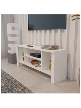 Έπιπλο Τηλεόρασης Seref Pakoworld σε Λευκή Απόχρωση 120x30x47εκ Έπιπλο Τηλεόρασης Seref Pakoworld σε Λευκή Απόχρωση 120x30x47εκ