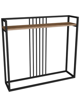 Κονσόλα Convida Pakoworld oak με Μαύρο Μεταλλικό Σκελετό 100x25x90εκ Κονσόλα Convida Pakoworld oak με Μαύρο Μεταλλικό Σκελετό 100x25x90εκ