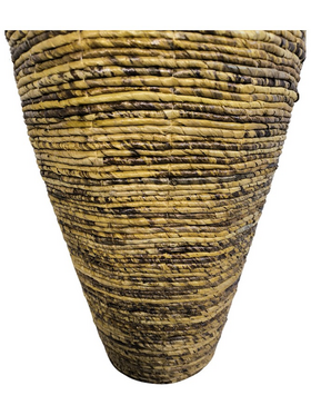 Διακοσμητικό Βάζο Lerpon Inart Banana Rope σε Φυσική Απόχρωση Φ40x100εκ