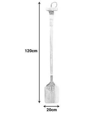 Διακοσμητικό Τοίχου Κουπί Boon Inart Μαόνι Ξύλο σε Λευκή-Φυσική Απόχρωση 20x3x120εκ