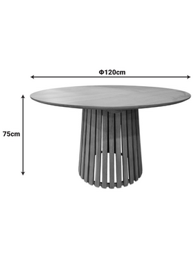 Τραπέζι Kenda ι Pakoworld Mindi Ξύλο σε Φυσική Απόχρωση Φ120x75εκ Τραπέζι Kenda ι Pakoworld Mindi Ξύλο σε Φυσική Απόχρωση Φ120x75εκ