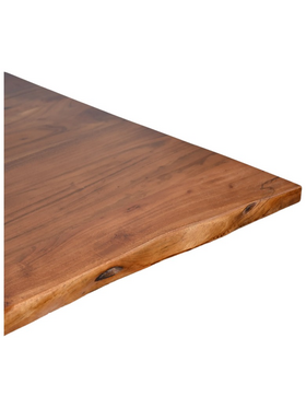 Τραπέζι Lenoua Pakoworld Μασίφ Ξύλο Ακακίας Πάχους 3.7-4εκ σε Καρυδί Απόχρωση με Μαύρα Μεταλλικά Πόδια 180x90x76εκ Τραπέζι Lenoua Pakoworld Μασίφ Ξύλο Ακακίας Πάχους 3.7-4εκ σε Καρυδί Απόχρωση με Μαύρα Μεταλλικά Πόδια 180x90x76εκ