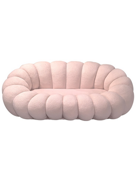Καναπές Embrace Pakoworld Μπουκλέ Ύφασμα σε ροζ Απόχρωση 180x105x65εκ Καναπές Embrace Pakoworld Μπουκλέ Ύφασμα σε ροζ Απόχρωση 180x105x65εκ