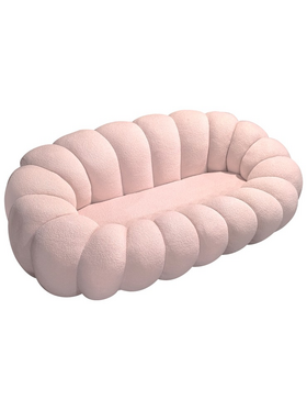 Καναπές Embrace Pakoworld Μπουκλέ Ύφασμα σε ροζ Απόχρωση 180x105x65εκ Καναπές Embrace Pakoworld Μπουκλέ Ύφασμα σε ροζ Απόχρωση 180x105x65εκ