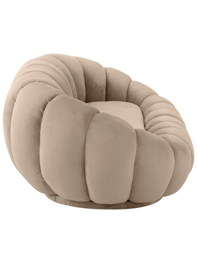 Καναπές Embrace Pakoworld Βελούδο σε Μπεζ  Απόχρωση 180x105x65εκ Καναπές Embrace Pakoworld Βελούδο σε Μπεζ  Απόχρωση 180x105x65εκ