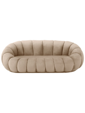 Καναπές Embrace Pakoworld Βελούδο σε Μπεζ  Απόχρωση 180x105x65εκ Καναπές Embrace Pakoworld Βελούδο σε Μπεζ  Απόχρωση 180x105x65εκ