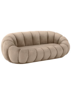 Καναπές Embrace Pakoworld Βελούδο σε Μπεζ  Απόχρωση 180x105x65εκ Καναπές Embrace Pakoworld Βελούδο σε Μπεζ  Απόχρωση 180x105x65εκ