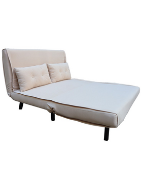 Καναπές-Κρεβάτι Josuane i Pakoworld Διθέσιος Βελούδο σε Γκρι Απόχρωση 122x80x81εκ