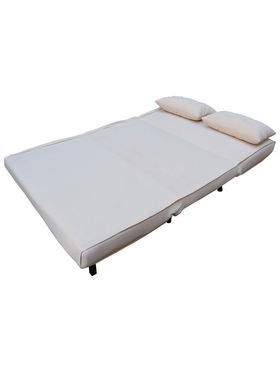 Καναπές-Κρεβάτι Josuane i Pakoworld Διθέσιος Βελούδο σε Γκρι Απόχρωση 122x80x81εκ