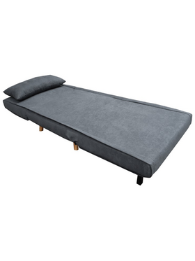 Πολυθρόνα-Κρεβάτι Josuane i Pakoworld Ύφασμα σε Ανθρακί Απόχρωση 78x80x81εκ