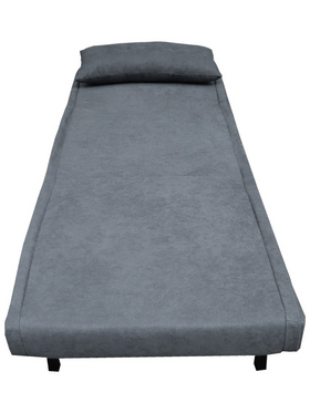 Πολυθρόνα-Κρεβάτι Josuane i Pakoworld Ύφασμα σε Ανθρακί Απόχρωση 78x80x81εκ
