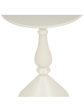 Βοηθητικό Τραπέζι Lalou Pakoworld Μέταλλο σε Κρέμα Απόχρωση Φ40x55εκ