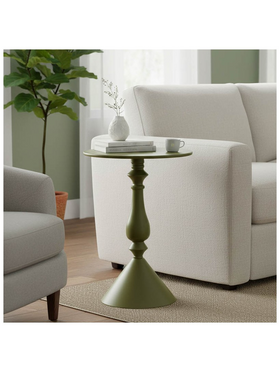 Βοηθητικό Τραπέζι Lalou Pakoworld Μέταλλο σε Λαδι Απόχρωση Φ40x55εκ