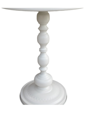 Βοηθητικό Τραπέζι Anesor Pakoworld Μέταλλο σε Κρεμ Απόχρωση Φ40x52εκ