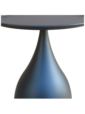 Βοηθητικό Τραπέζι Samino Pakoworld Μέταλλο σε Μαύρη Απόχρωση Φ39x42εκ