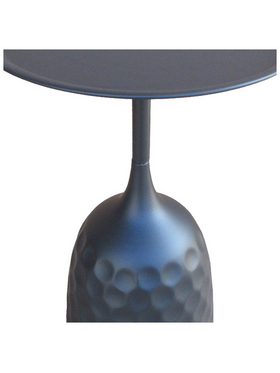 Βοηθητικό Τραπέζι Waini Pakoworld Μέταλλο σε Μαύρη Απόχρωση Φ39x60εκ