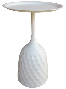 Βοηθητικό Τραπέζι Waini Pakoworld Μέταλλο σε Κρεμα Απόχρωση Φ39x60εκ