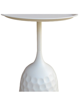 Βοηθητικό Τραπέζι Waini Pakoworld Μέταλλο σε Κρεμα Απόχρωση Φ39x60εκ