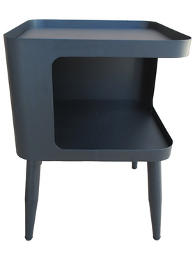 Βοηθητικό Τραπέζι Cubino Pakoworld Μέταλλο σε Μαύρη Απόχρωση 35x35x50εκ