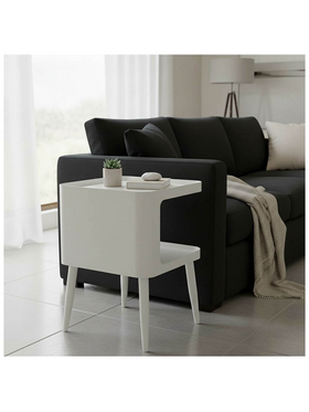 Βοηθητικό Τραπέζι Cubino Pakoworld Μέταλλο σε Κρεμ Απόχρωση 35x35x50εκ