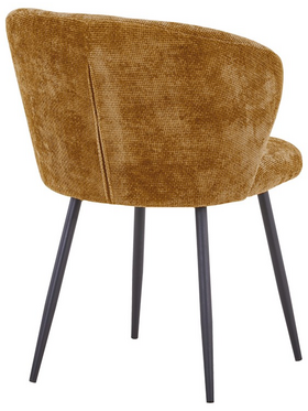 Καρέκλα Karg Pakoworld Camel Ύφασμα-Πόδι Μαύρο Μέταλλο 57x62x80εκ