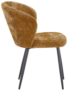 Καρέκλα Karg Pakoworld Camel Ύφασμα-Πόδι Μαύρο Μέταλλο 57x62x80εκ