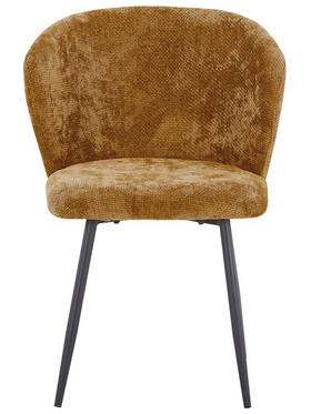 Καρέκλα Karg Pakoworld Camel Ύφασμα-Πόδι Μαύρο Μέταλλο 57x62x80εκ