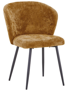 Καρέκλα Karg Pakoworld Camel Ύφασμα-Πόδι Μαύρο Μέταλλο 57x62x80εκ