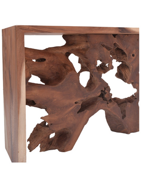 Κονσόλα Jako Inart Teak Ξύλο σε Φυσική Απόχρωση 120x40x80εκ