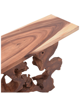 Κονσόλα Jako Inart Teak Ξύλο σε Φυσική Απόχρωση 120x40x80εκ