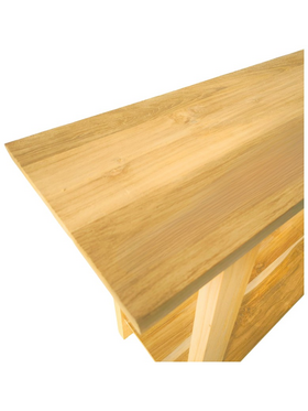 Κονσόλα Decoza Pakoworld Teak Ξύλο σε Φυσική Απόχρωση 140x40x80εκ