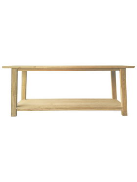 Κονσόλα Decoza Pakoworld Teak Ξύλο σε Φυσική Απόχρωση 200x40x80εκ