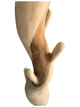 Καλόγερος Renzo Pakoworld Suar Ξύλο σε Φυσική Απόχρωση 30x30x200εκ