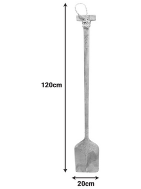 Διακοσμητικό Τοίχου Κουπί Paddly Inart Μαόνι Ξύλο σε Φυσική Απόχρωση 20x3x120εκ