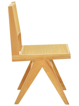 Καρέκλα Winslow Pakoworld Rubberwood-Rattan σε Φυσική Απόχρωση 46x58x80εκ