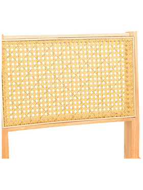 Καρέκλα Winslow Pakoworld Rubberwood-Rattan σε Φυσική Απόχρωση 46x58x80εκ