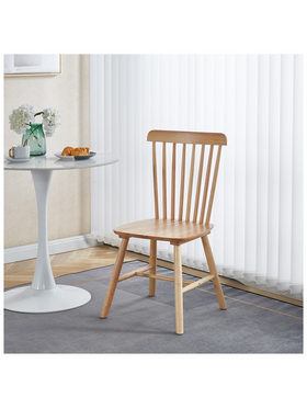 Καρέκλα Bristol Pakoworld Rubberwood σε Φυσική Απόχρωση 45x51x86εκ