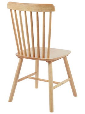 Καρέκλα Bristol Pakoworld Rubberwood σε Φυσική Απόχρωση 45x51x86εκ