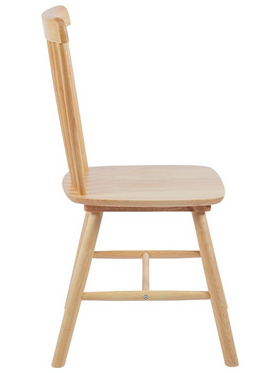 Καρέκλα Bristol Pakoworld Rubberwood σε Φυσική Απόχρωση 45x51x86εκ