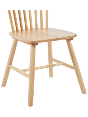 Καρέκλα Bristol Pakoworld Rubberwood σε Φυσική Απόχρωση 45x51x86εκ