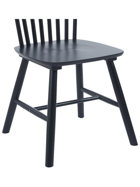 Καρέκλα Bristol Pakoworld Rubberwood σε Μαύρη Απόχρωση 45x51x86εκ