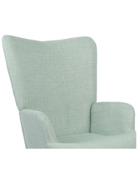 Πολυθρόνα-Μπερζέρα Gerlina Pakoworld Μέντα Ύφασμα με Πόδι σε Φυσική Απόχρωση 71x64x94εκ